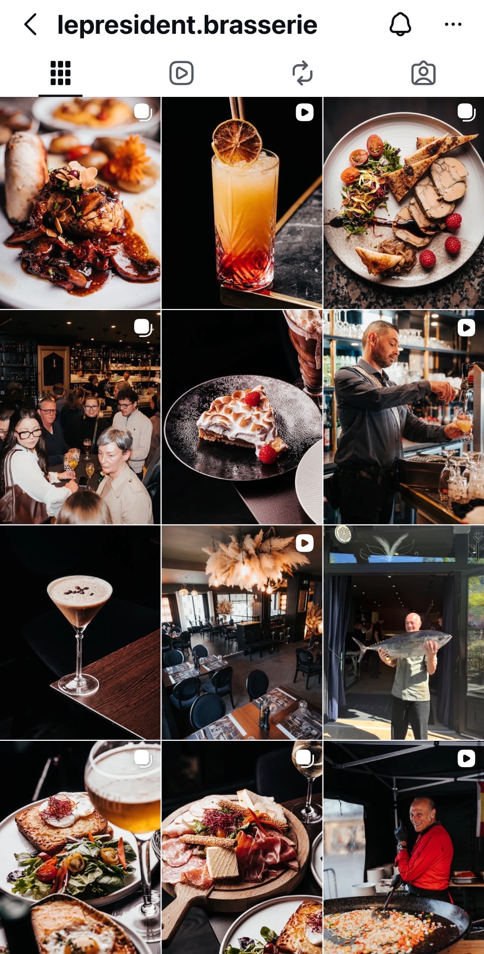 Feed Instagram Le Président Brasserie