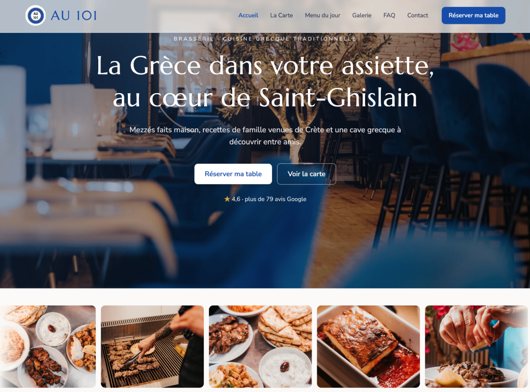 Aperçu du site Au 101