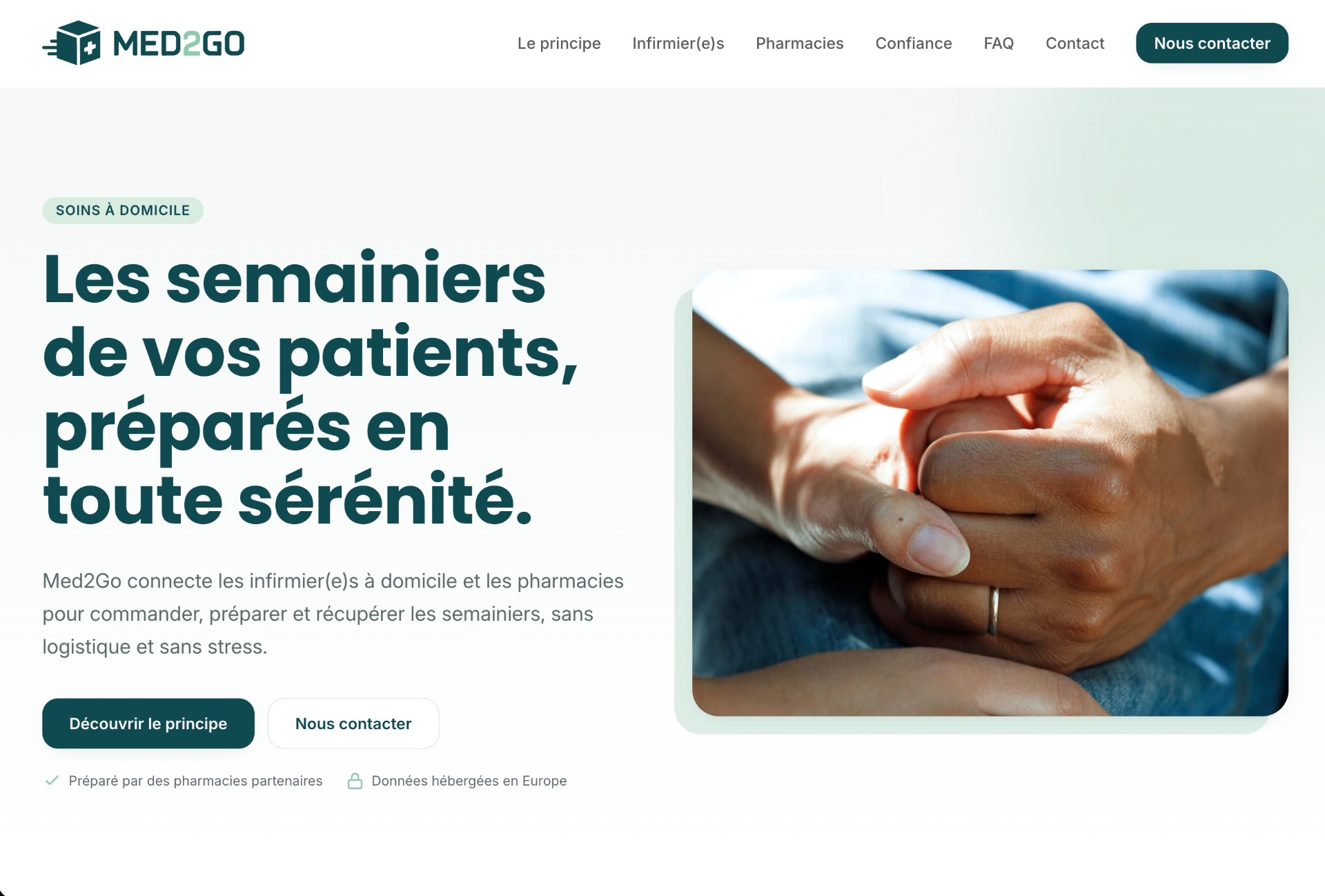Aperçu du site Med2Go Pro